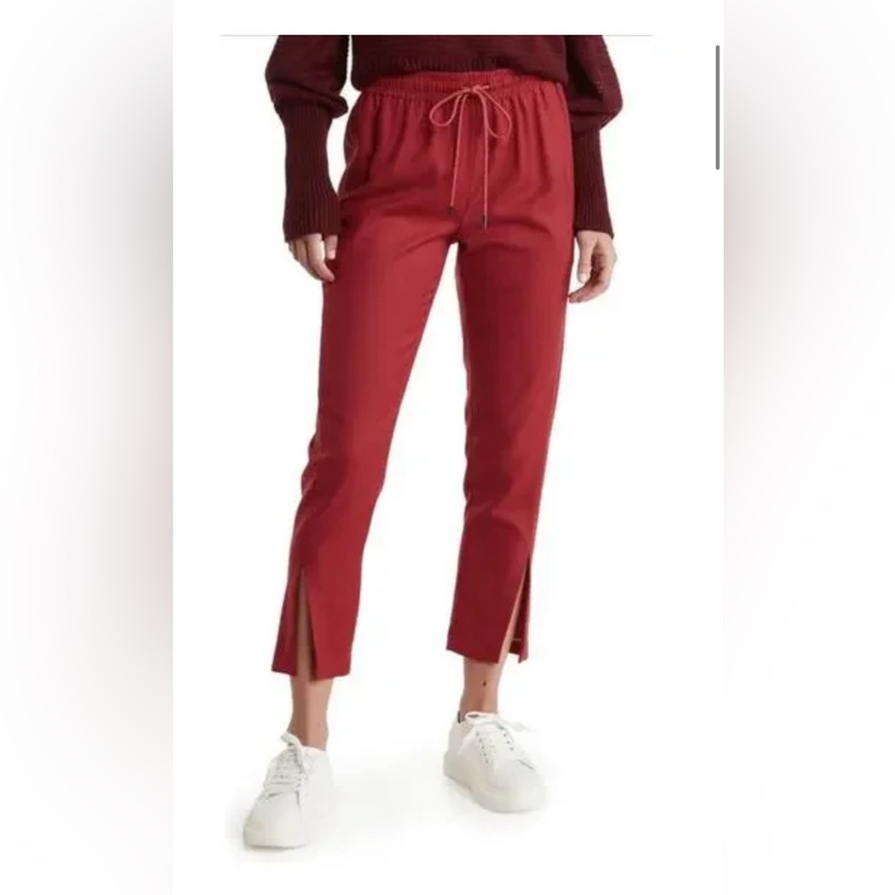 Theory: Pink Ruby Melange Sleek Flannel pant, size 00